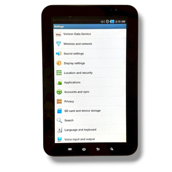 Samsung Galaxy Tab SCH-I800 7-Inch 16GB Wi-Fi & 3G Verizon Tablet Black Android - Picture 8 of 16